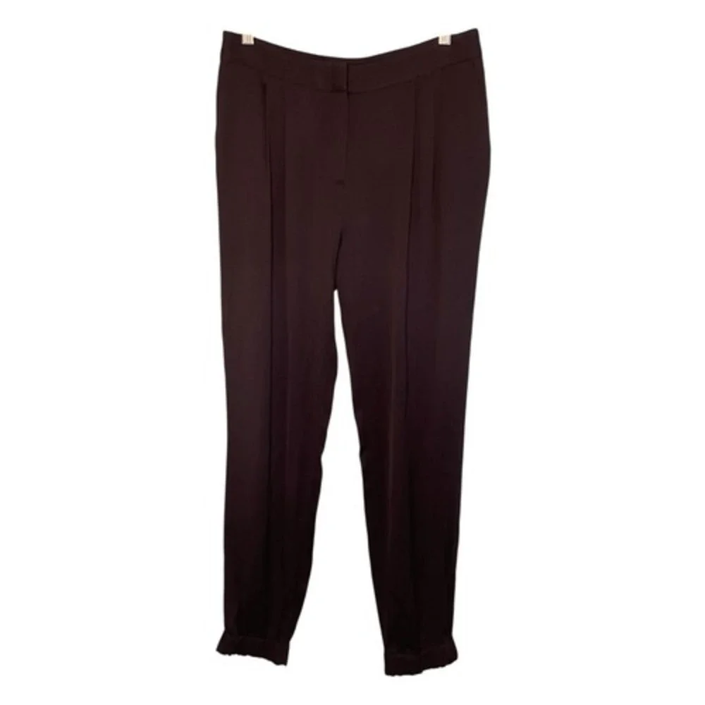 Kate Spade Satin Cinched Bottom Jogger Trouser Dress Pants 6‎